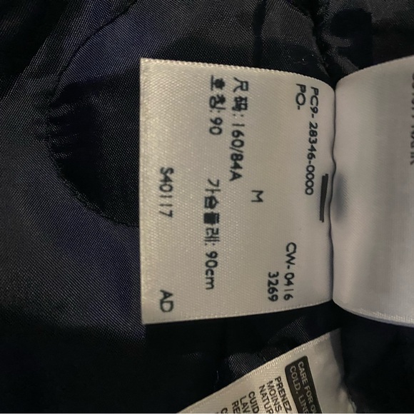 EUC Levi Sherpa Denim Collar Jacket With Lining Size Med Dark Wash Snap Close - Picture 9 of 11